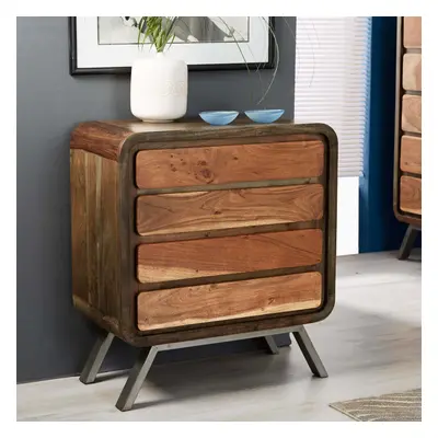 Winston Drawer Wide Chest Bedroom Storage Unit Solid Mango Wood Contemporary