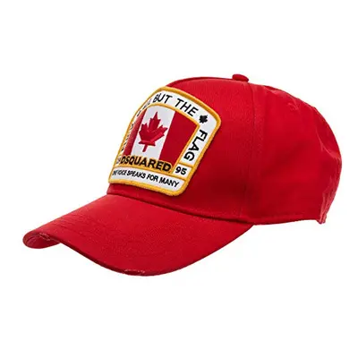 Dsquared2 DSquared2 'All But The Flag' Logo Cap Red RED ONE Size