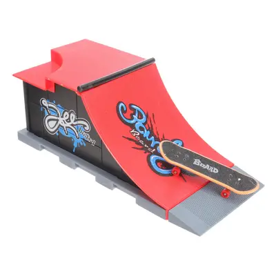 (2 gaten) Mini Finger Skateboard Kid Fingerboard Toy Park Ramp Finger Board Recreation