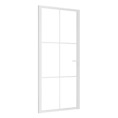 (White, x 201.5 cm (W x H)) vidaXL Interior Door ESG Glass and Aluminium Bedroom Door Indoor Inn