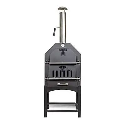 La Hacienda Multifunction Wood Fired Oven, Black