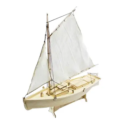 Wooden Sailing Boat Assembly Model Kit Laser Cutting Process DIY Toy