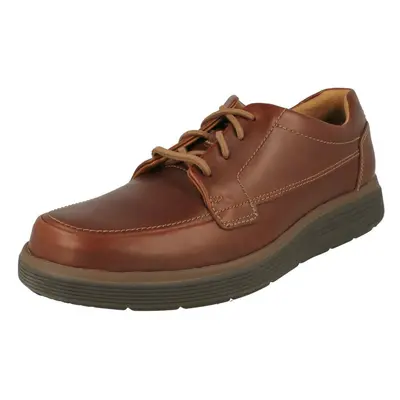 (UK 6, Dark Tan (Brown)) Mens Clarks Lace Up Formal Shoes Un Abode Ease - H Fit