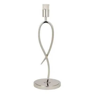 Eaves Luxury Table Lamp Light Polished Nickel Curved Modern Elegant Bulb Holder