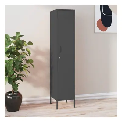 vidaXL Locker Cabinet Anthracite Steel Storage Office Home Cabinet Organiser