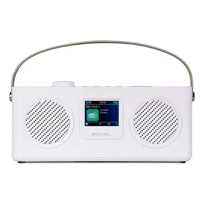 Roxel DAB+ Digital & FM Radio Wireless Speaker Alarm Clock - White