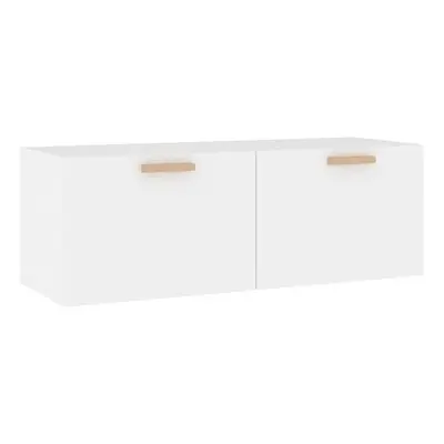 (White) vidaXL Wall Cabinet Hanging Storage Cabinet Wall Cupboard Engineered Wood