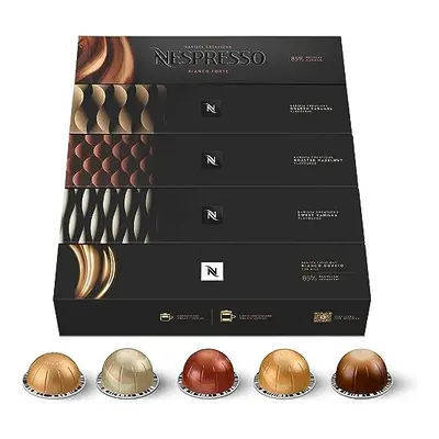 Nespresso Vertuo Barista Creations Assortment of Capsules - 10x Vanilla Custard Pie, 10x Caramel