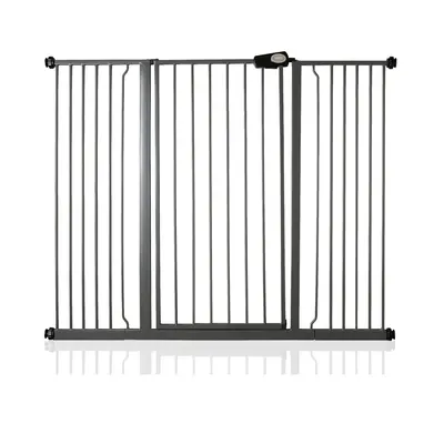 (Slate Grey, 139.8cm - 147.4cm) Safetots Extra Tall Pressure Fit Gate