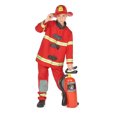 (M years (120-130 cm)) Children's red firefighter costume