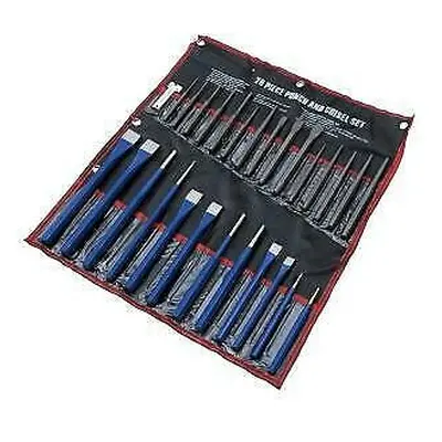 28pc Punch Chisel Set Comprehensive Chrome Vanadium Steel+Pouch (Neilsen CT2929)