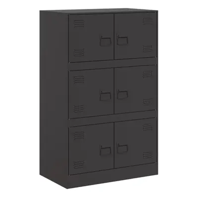 (black) vidaXL Sideboard Hallway Storage Cupboard Side Cabinet Highboard Pink Steel