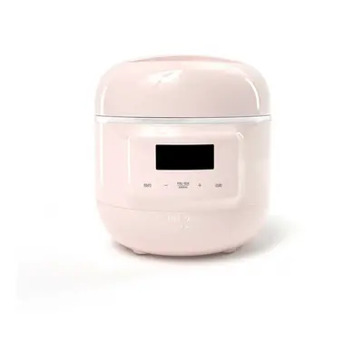 (Pink) Slow Cooker with Timer 200W 800ml Mini Slow Cooking Machine for Entrees Sauces Stews