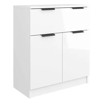 (high gloss white) vidaXL Sideboard Console Cabinet Storage Cupboard Highboard Engineered Wood