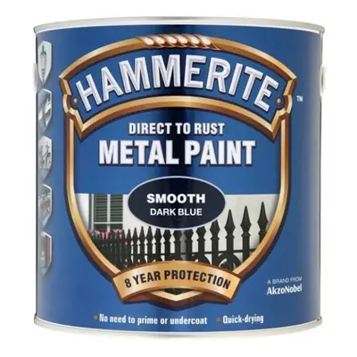 Direct To Rust Metal Paint - Smooth Dark Blue - 2.5 Litre