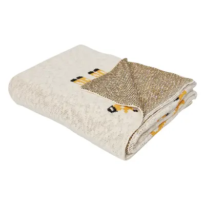 Blanket CHILARI Cotton x cm Beige