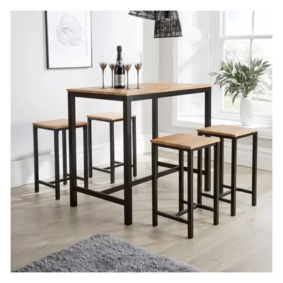 Home Source Nicosia Table and Bar Stool Dining Set