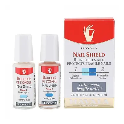 Mavala Nail Shield Nail Care Set - Nail Care Set for Stronger and Protected Nails (2 x 10ml)