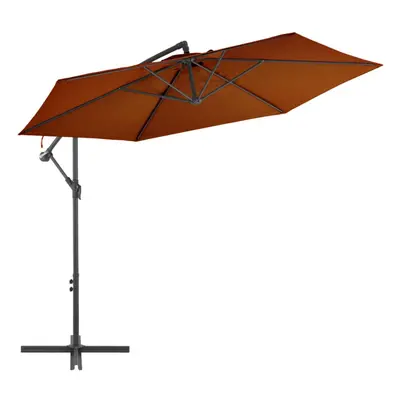 vidaXL Cantilever Umbrella with Aluminium Pole Terracotta cm Parasol Home