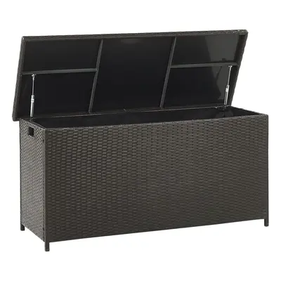 Storage Box MODENA PE Rattan cm cm Brown