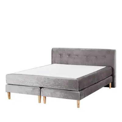 Divan Bed MARQUISE x cm (EU King Size) Velvet Grey