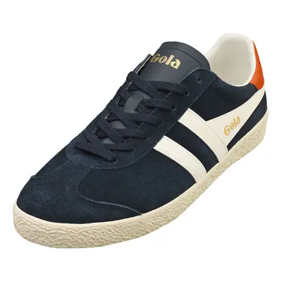 (9) Gola Medallist Mens Fashion Trainers in Navy Off White