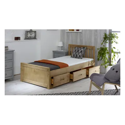 (Single, Waxed) Mission Wooden Bed