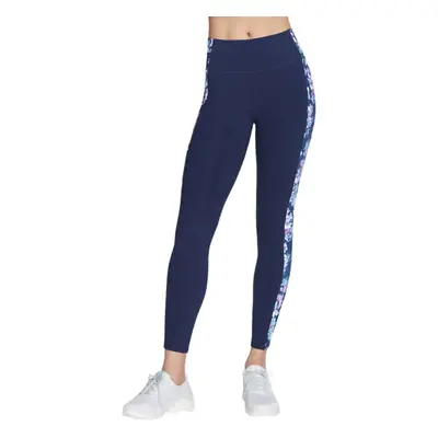 (M, Blue/Lavender) Skechers Womens/Ladies Gowalk Misty Floral Leggings