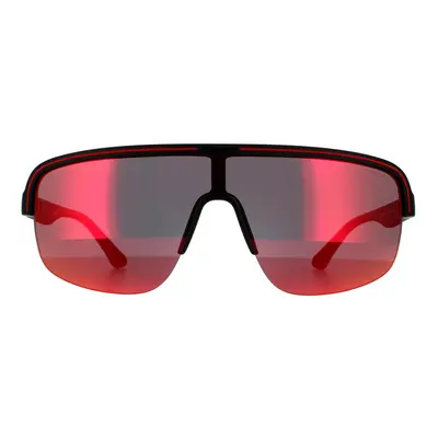 Police Sunglasses SPLB47M Arcade 6VPX Matte Dark Grey Multilayer Red