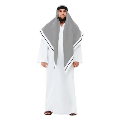 Mens Adults Deluxe Fake Sheikh Arab Fancy Dress Costume Large