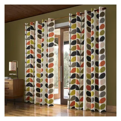 (90x90) Orla Kiely Curtains Multi Stem Eyelet Curtains