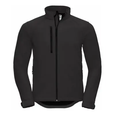 (M, Black) Russell Mens Water Resistant & Windproof Softshell Jacket