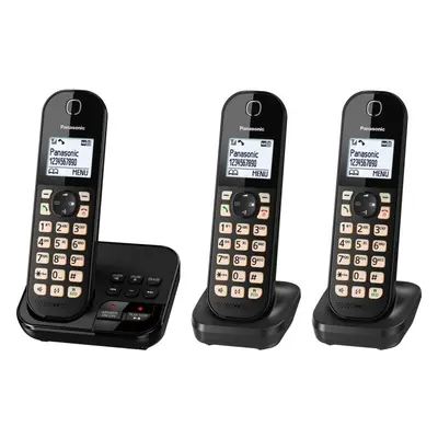 Products PANASONIC KX-TGC463EB Cordless Phone - Triple Handsets