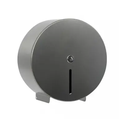 Brushed Steel Mini Jumbo Toilet Roll Dispenser