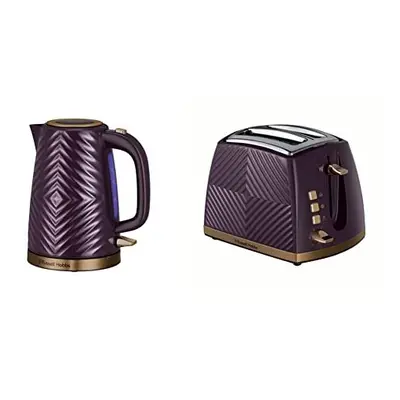 Groove Electric Kettle and Toaster Set, Mulberry