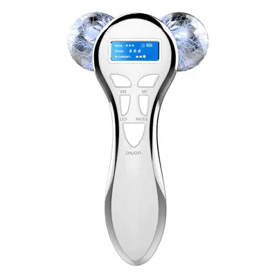 4D Microcurrent Face Massager Roller Electric Rechargeable Face Lift Roller Arms Legs Massager f