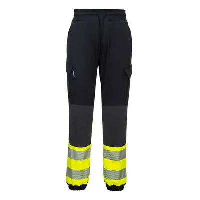 (Black/Yellow, XXL) Portwest KX3 Hi-Vis Flexi Trouser