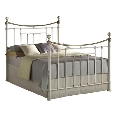 Bronte Metal Bed - Sprung Slatted Base - Steel Frame