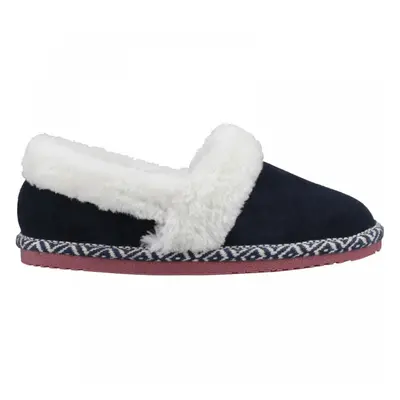 (8 (Adults')) Ariel | Navy | Women's Memory Foam Slippers