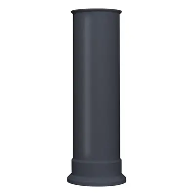 Adam Straight Stove Pipe in Charcoal Grey