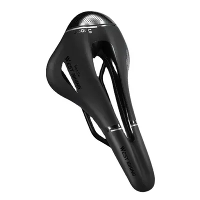 (Black) Bicycle Saddle Waterproof Lightweight Road Mountain