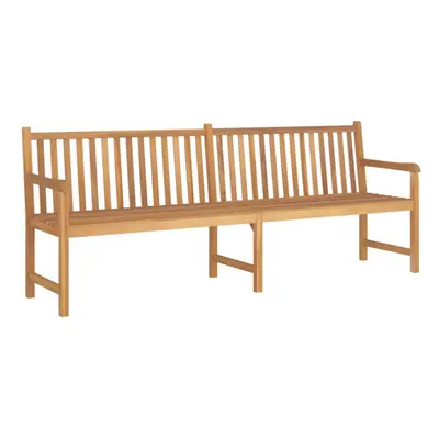 vidaXL Solid Teak Wood Garden Bench cm Outdoor Patio Wooden Seating Bench