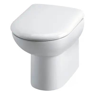 D-Shape Back To Wall Toilet Pan - 400mm x 375mm x 535mm