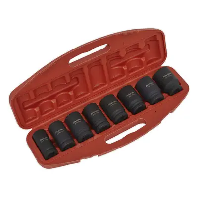 8pc DEEP Impact Socket Set - 3/4" Square Drive - Metric Air Wrench Storage Case