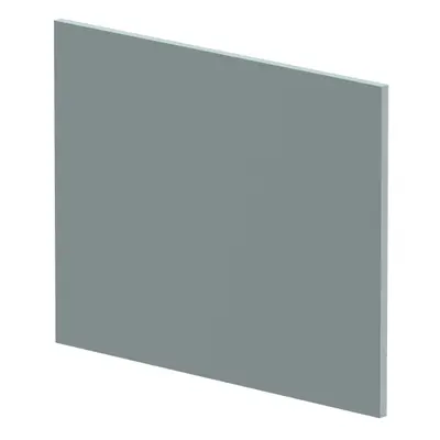 1700mm Edge/Power Shape Square End Bath Panel - Matt Coastal Grey