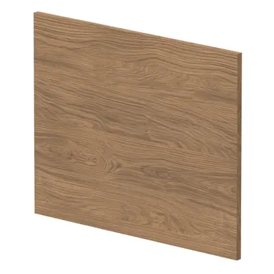 700mm Contemporary Square Shower Bath End Panel - Antique Oak