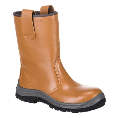 (Tan, UK 10) Portwest Steelite Unlined Rigger Safety Boot S1P HRO