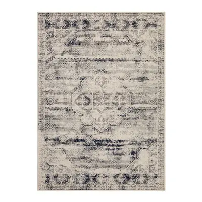 (Traditional-Blue/Grey/Cream, 80x150cm) Distressed Modern Traditional Multi Coloured Rugs