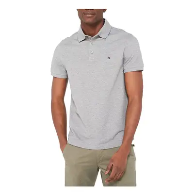 (Light Grey, 3XL) Tommy Hilfiger Mens Polo Shirts Cotton T-Shirt