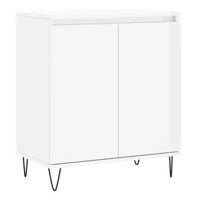 (high gloss white) vidaXL Sideboard Storage Cabinet Side Cabinet Cupboard White Engineered Wood